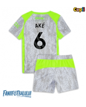 Manchester City Nathan Ake #6 Echipament de Fotbal Replică 2025-26 Copii Treilea (+ Șorturi)